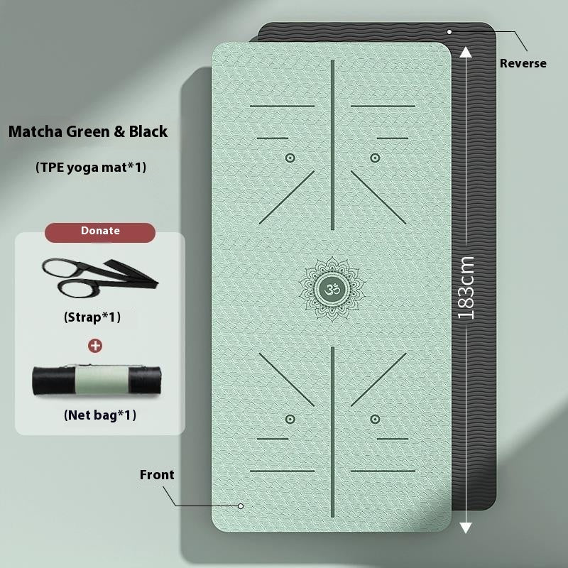 TPE Thickened Non-Slip Yoga Mat - KISA Store