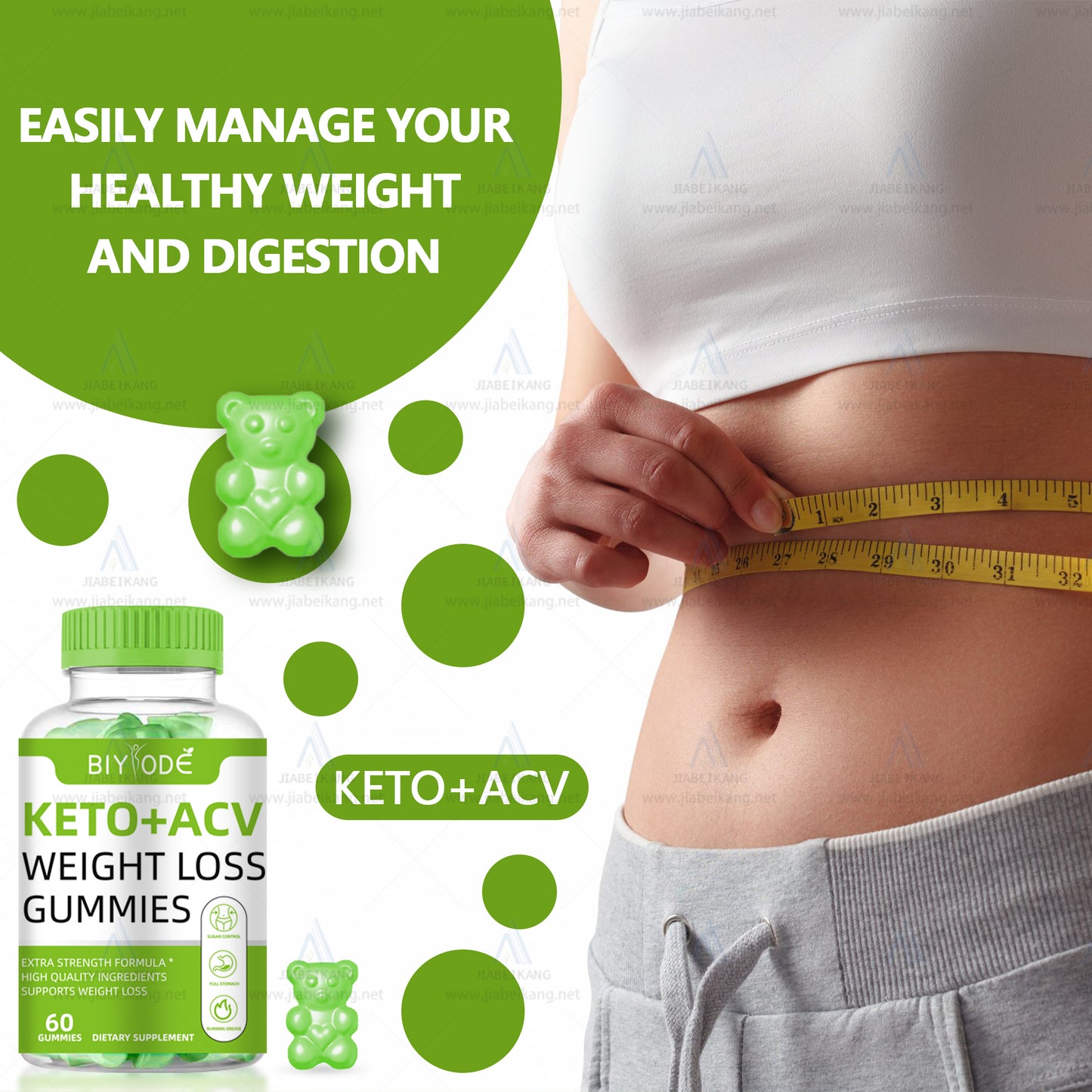 Compléments alimentaires à base de gommes vitaminées ACV Bear (OEM/ODM)